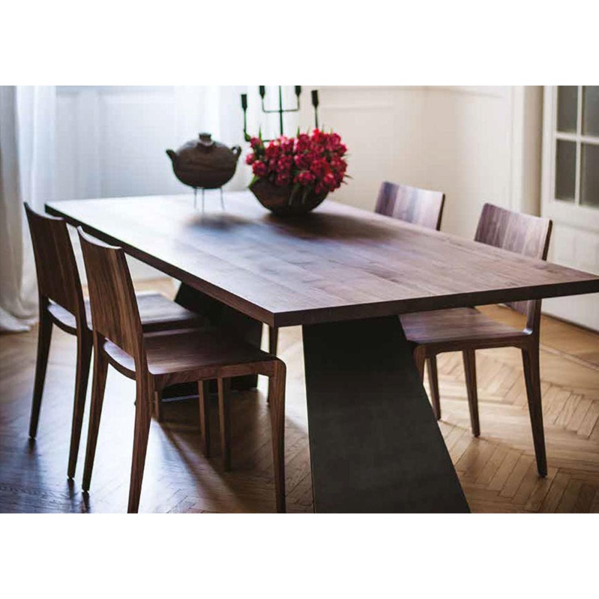 Riva 1920 Bedrock Plank C Table 68 Seater Walnut - Heal's UK Bedroom Furniture – image 7