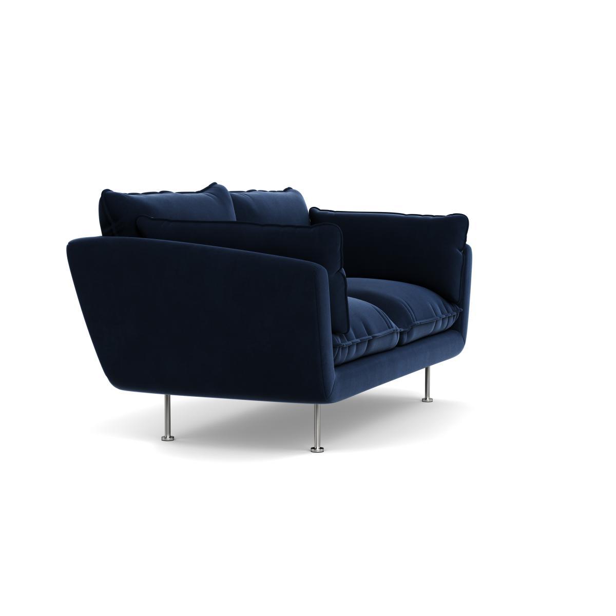 Heal's Allora 2 Seater Sofa Smart Velvet Dusk Black Feet - Heal's UK Furniture – image 2