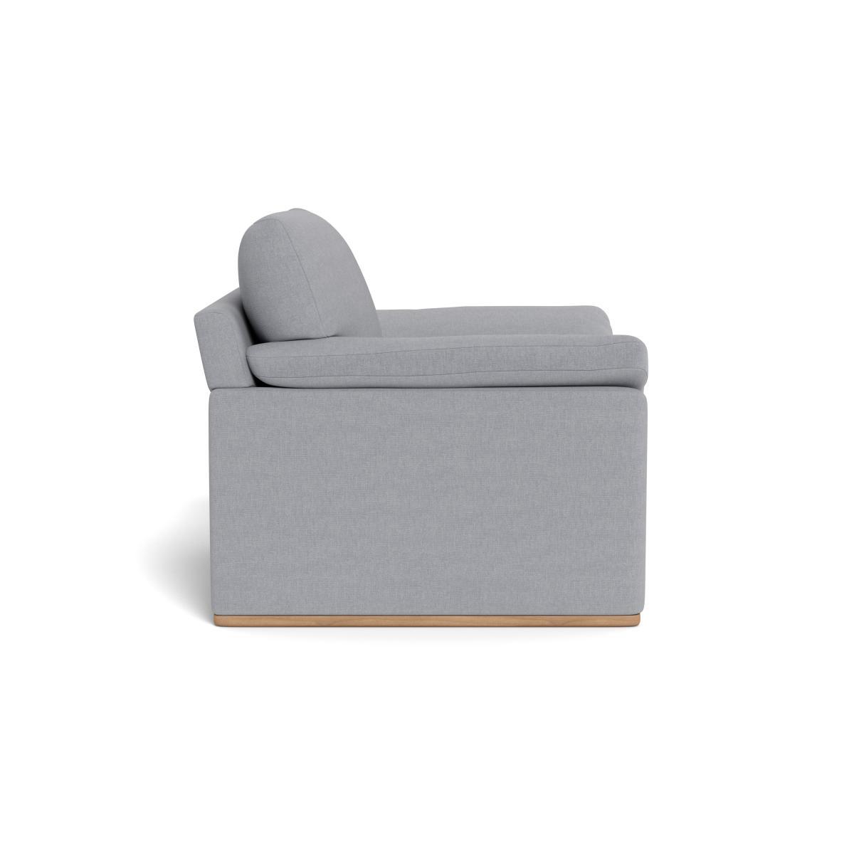 Heal's Paris II Armchair Brushed Cotton Pewter Walnut Feet - Heal's UK Furniture – image 3
