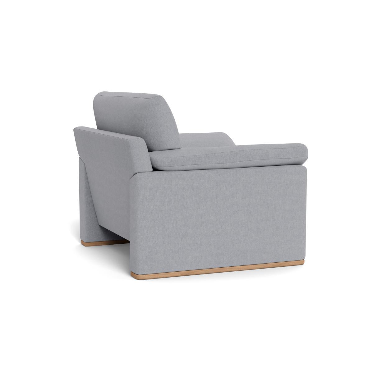Heal's Paris II Armchair Brushed Cotton Pewter Walnut Feet - Heal's UK Furniture – image 4