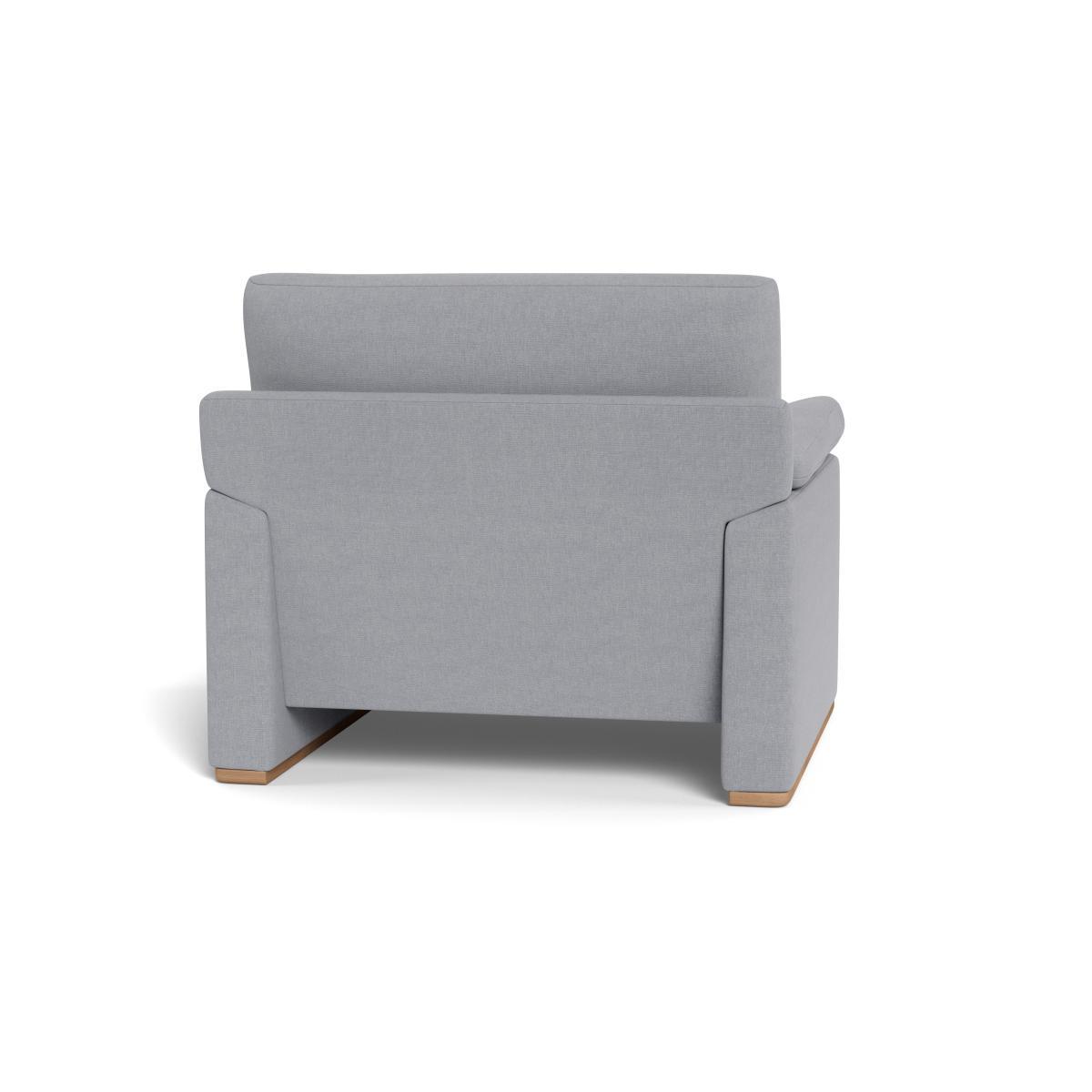 Heal's Paris II Armchair Brushed Cotton Pewter Walnut Feet - Heal's UK Furniture – image 5