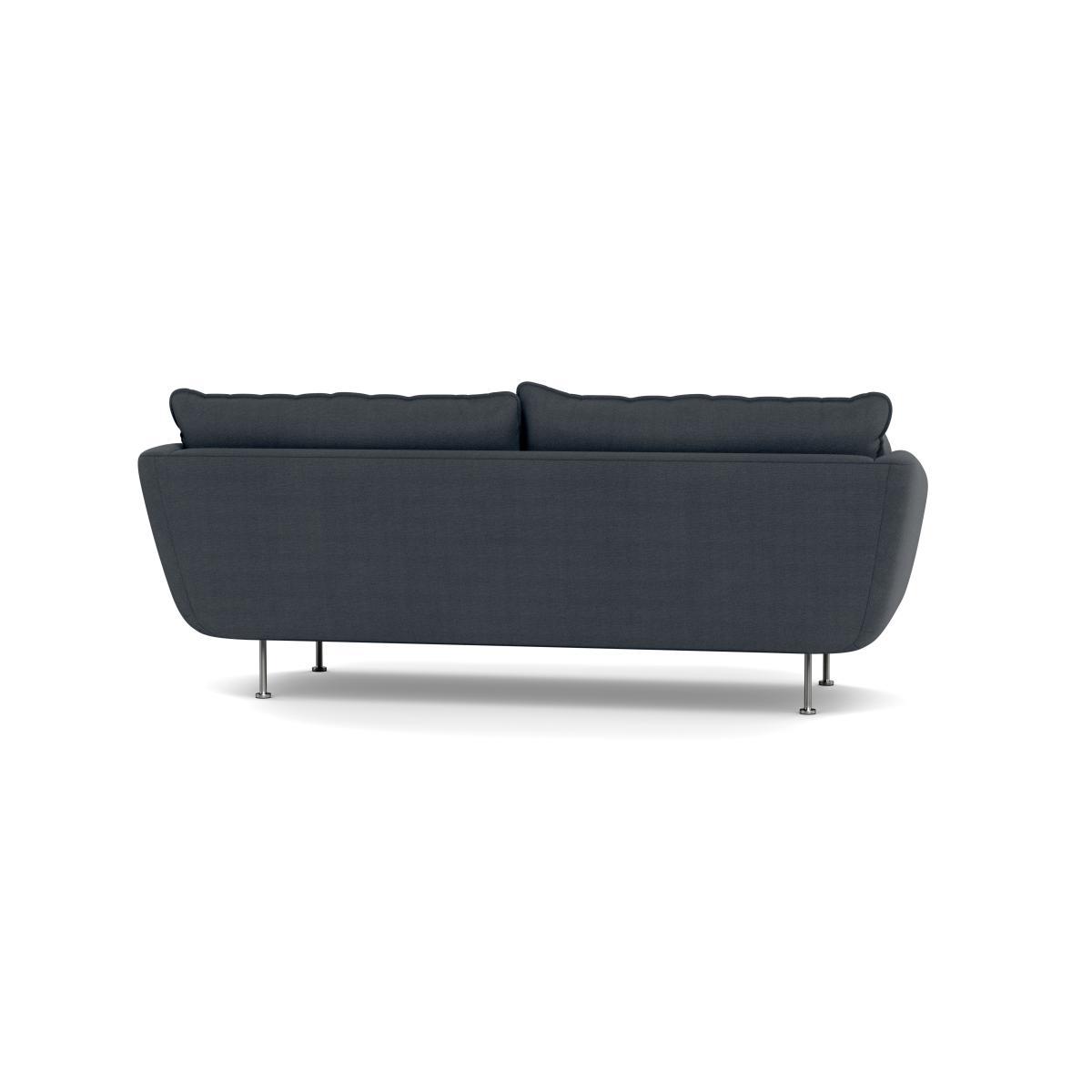 Heal's Allora 3 Seater Sofa Linen Dark Grey Brass Feet - Heal's UK Furniture – image 5