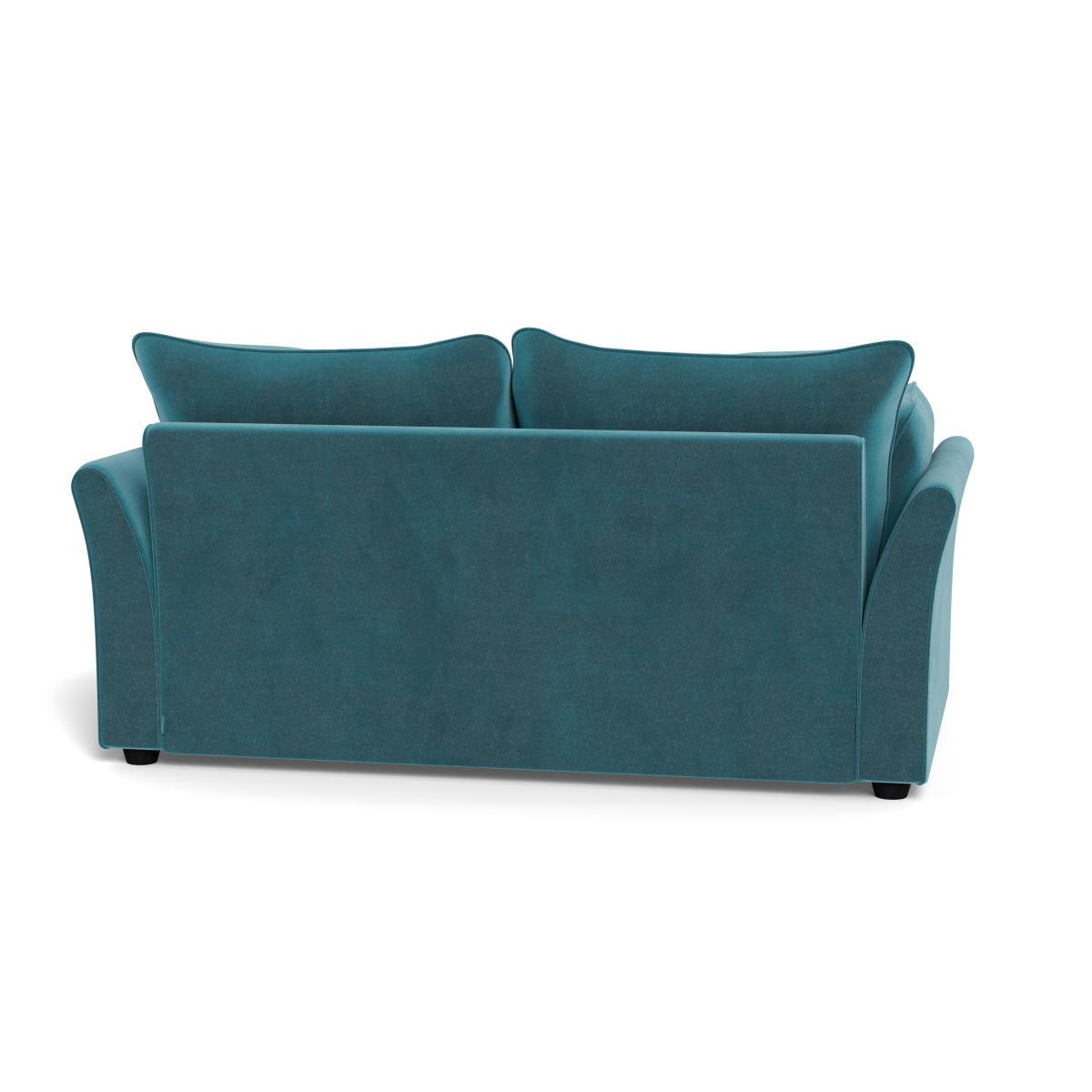 Heal's Tailor 3 Seater Sofa Smart Luxe Velvet Airforce Blue Natural Beech Feet - Heal's UK Furniture – image 5