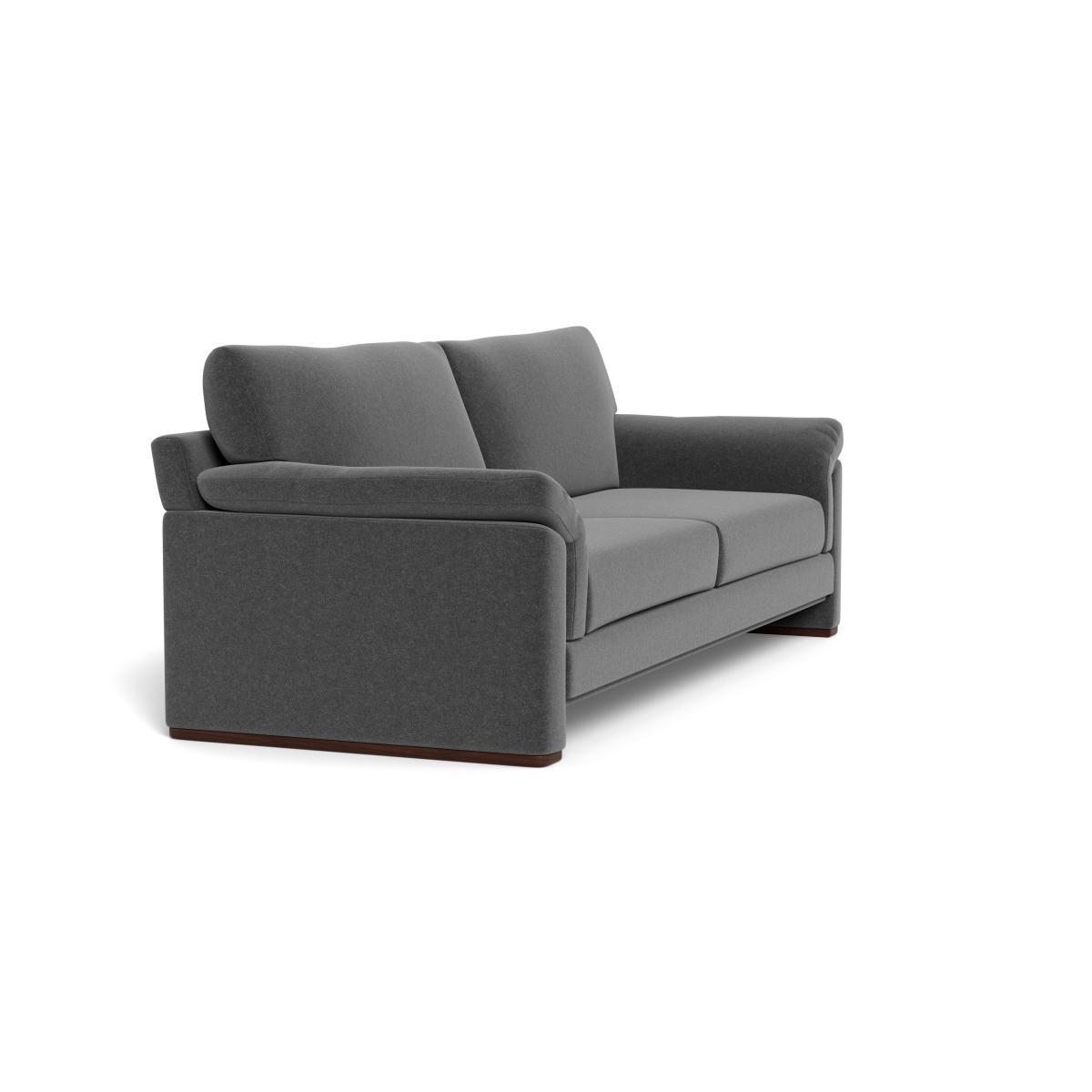 Heal's Paris II 4 Seater Sofa Melton Wool Granite Walnut Feet - Heal's UK Furniture – image 2