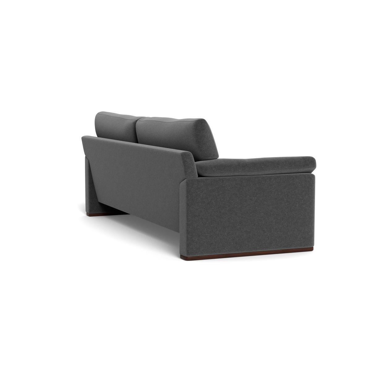 Heal's Paris II 4 Seater Sofa Melton Wool Granite Walnut Feet - Heal's UK Furniture – image 4