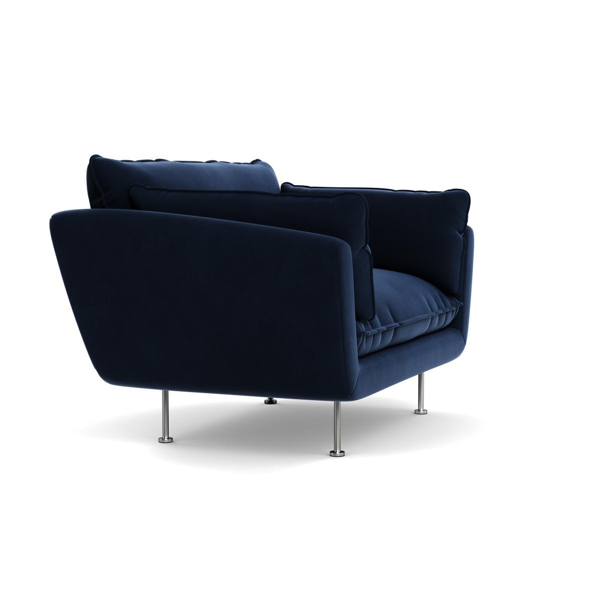 Heal's Allora Loveseat Smart Velvet Dusk Brass Feet - Heal's UK Furniture – image 2