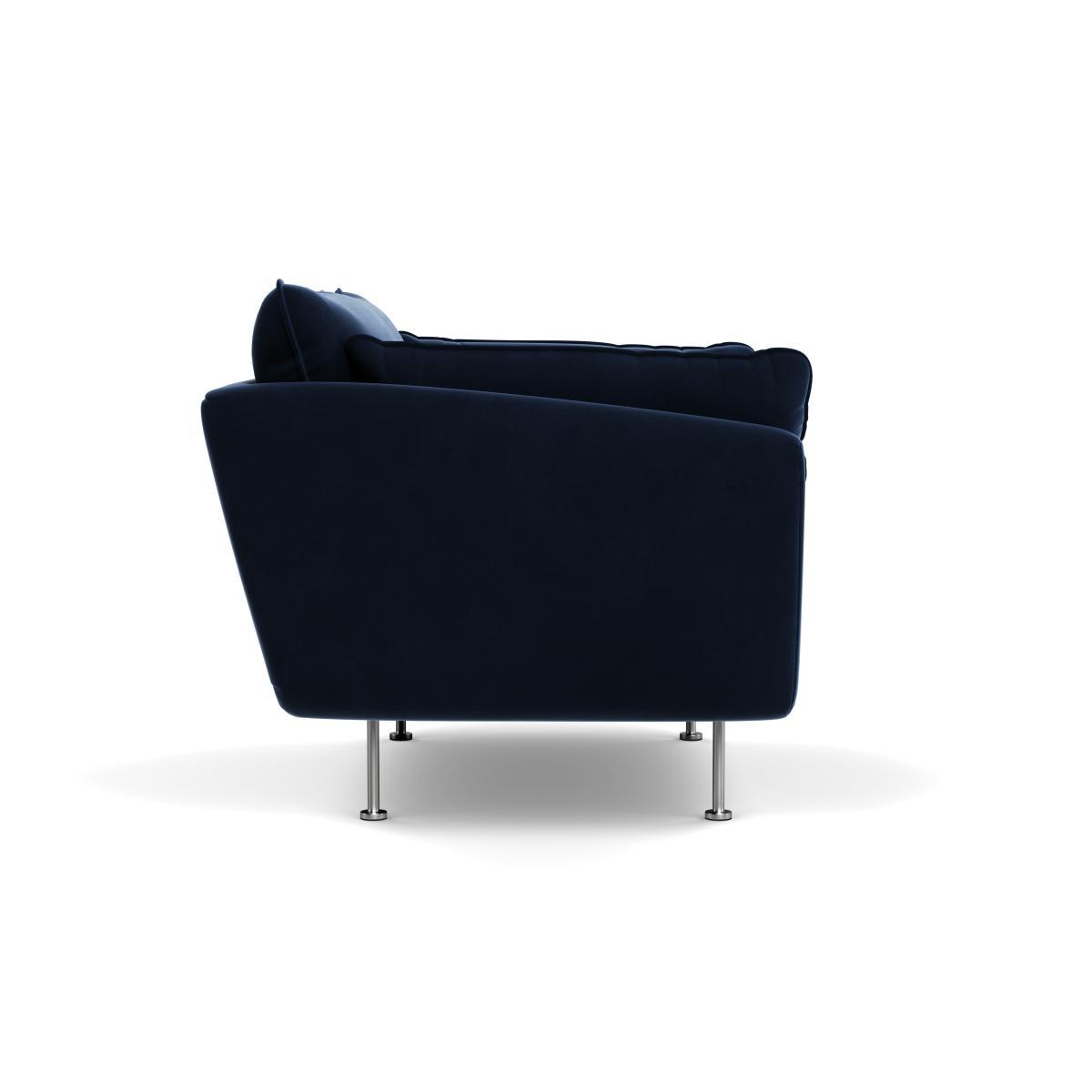 Heal's Allora Loveseat Smart Velvet Dusk Brass Feet - Heal's UK Furniture – image 3