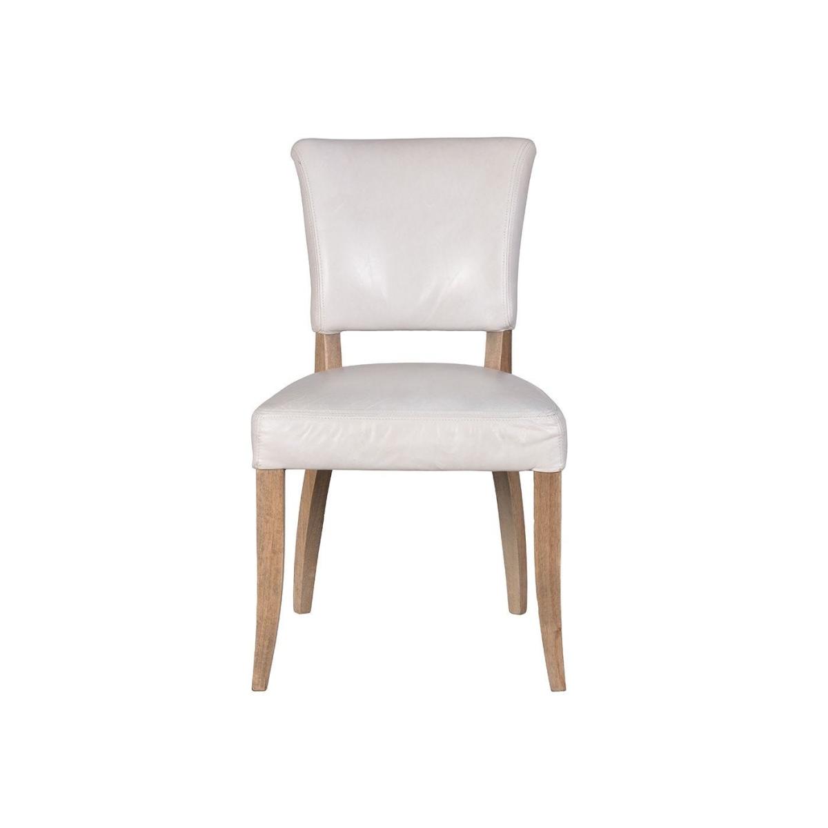 Timothy Oulton Mimi Dining Chair Antique Whiskey Leather Weathered Oak Legs - Heal's UK Furniture – image 2