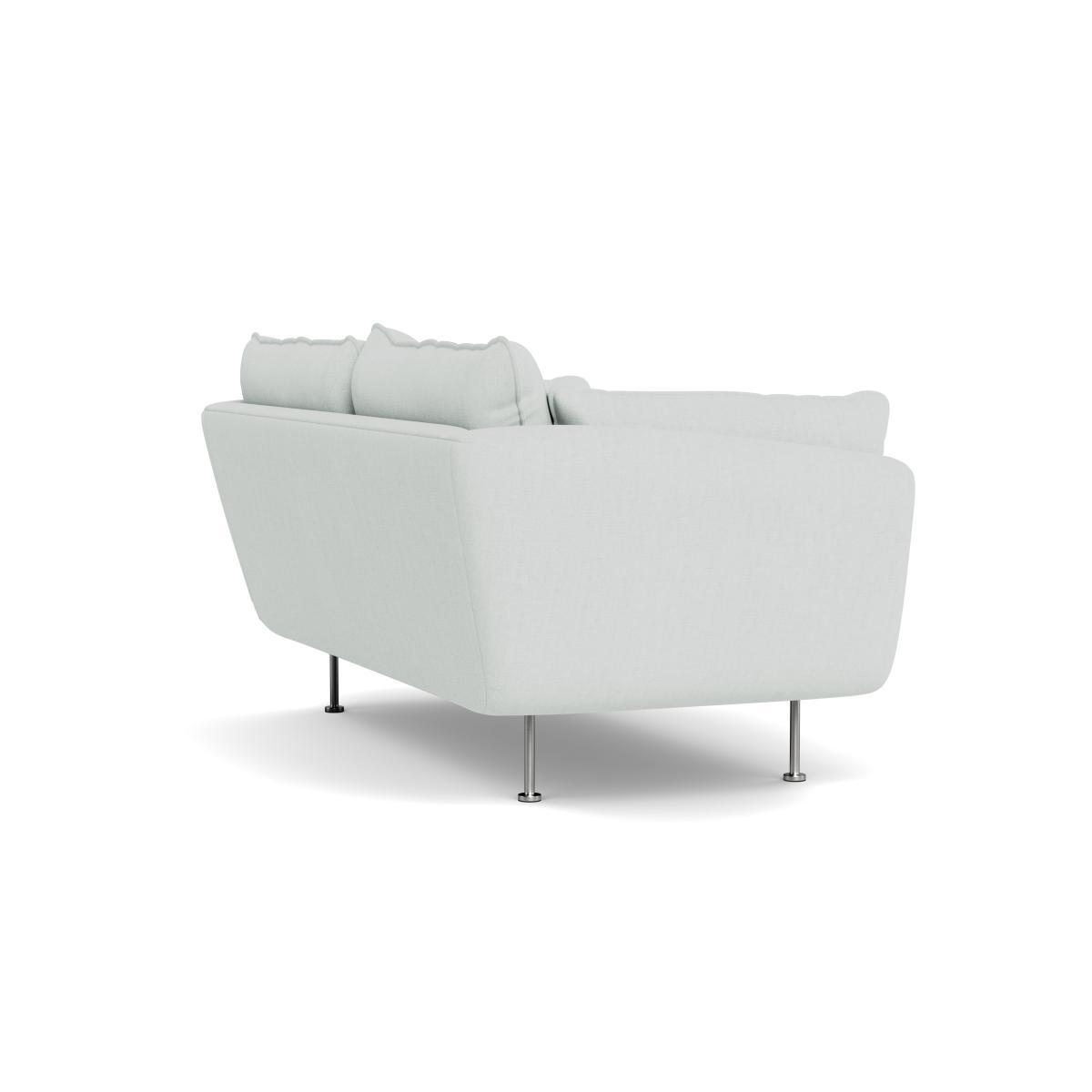 Heal's Allora 2 Seater Sofa Broad Weave Tin Stainless Steel Feet - Heal's UK Furniture – image 4