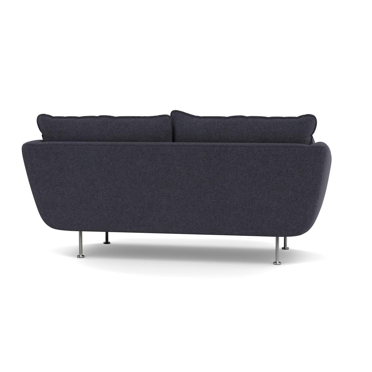 Heal's Allora 2 Seater Sofa Texture Soot Stainless Steel Feet - Heal's UK Furniture – image 5