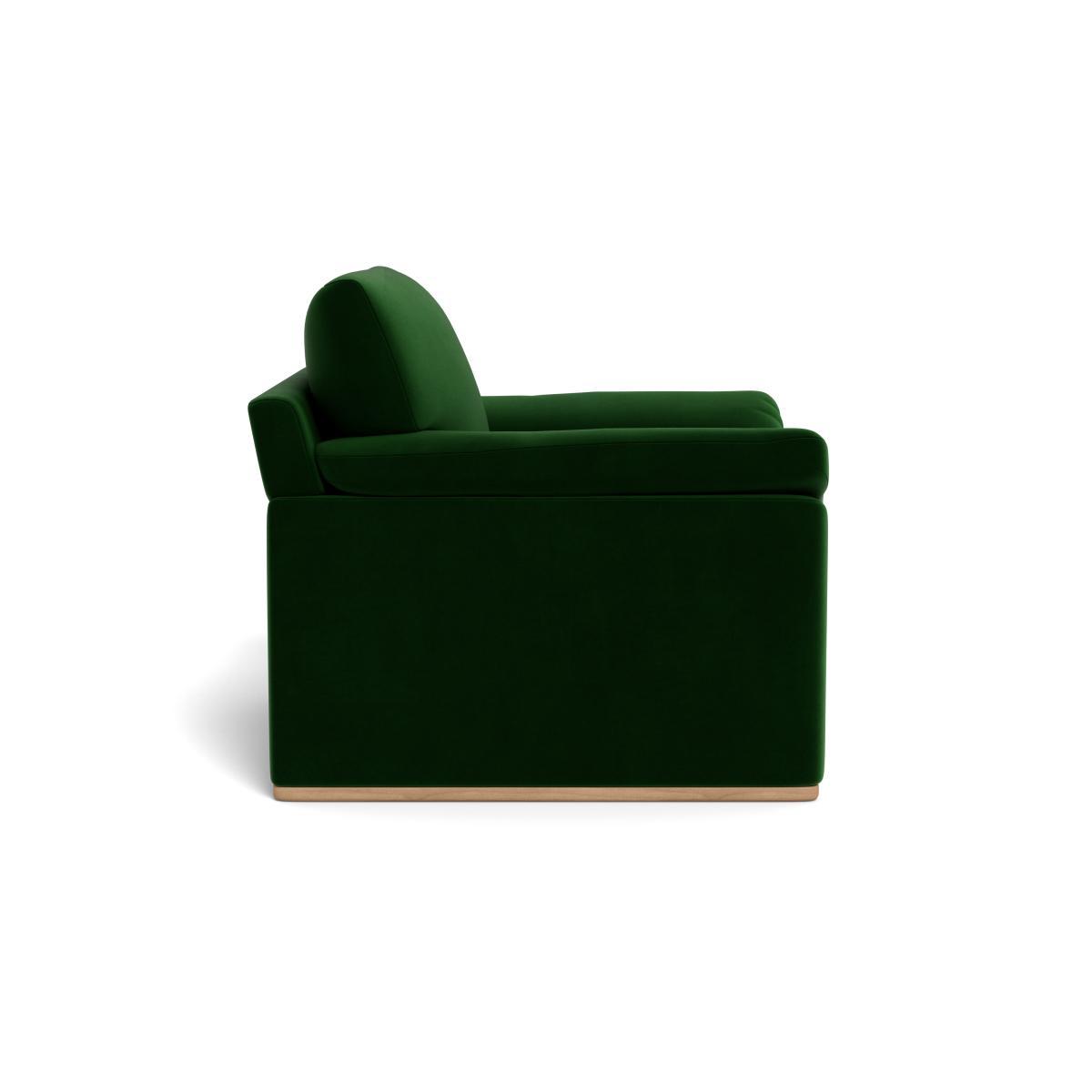 Heal's Paris II Armchair Smart Velvet Forest Walnut Feet - Heal's UK Furniture – image 3