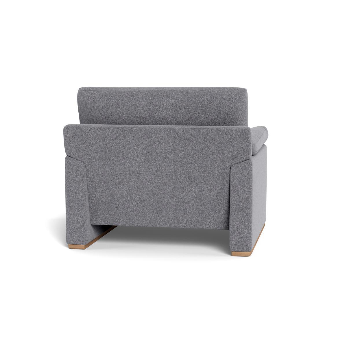 Heal's Paris II Armchair Linen Mix Dark Grey Walnut Feet - Heal's UK Furniture – image 5