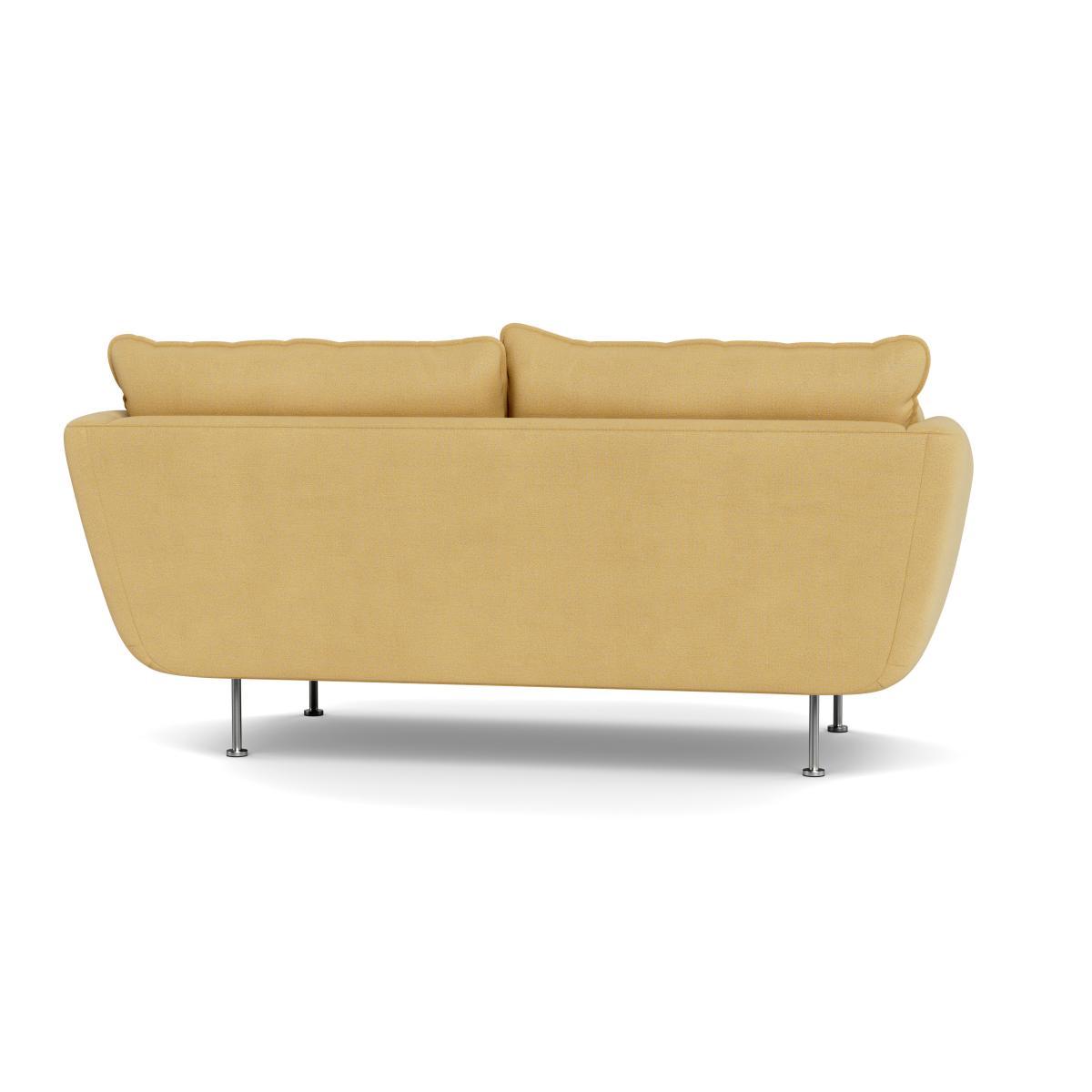 Heal's Allora 2 Seater Sofa Tejo Recycled Ochre Black Feet - Heal's UK Furniture – image 5