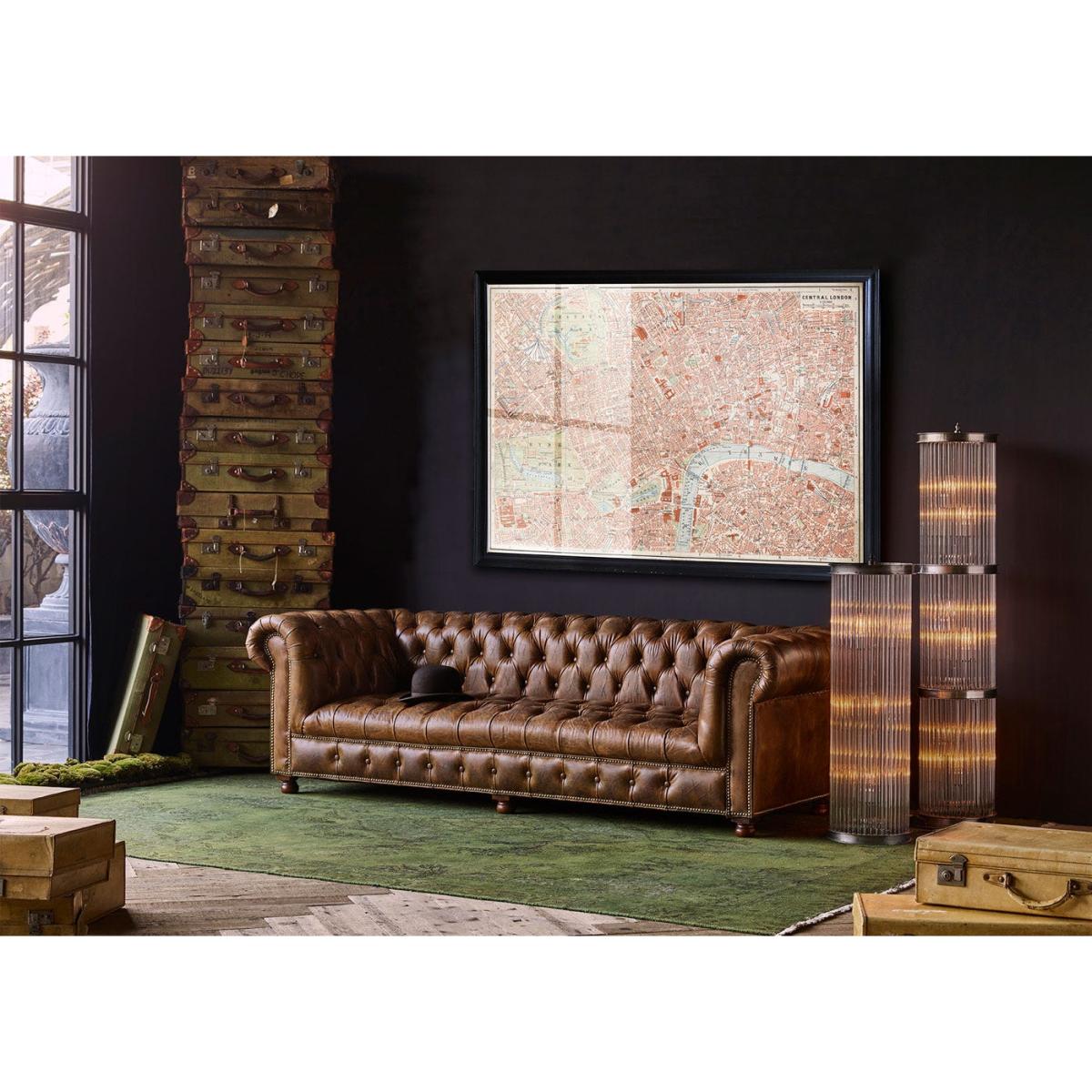 Timothy Oulton Westminster Button Sofa 3 Seater Buckd'n Brokn Leather - Heal's UK Furniture – image 3