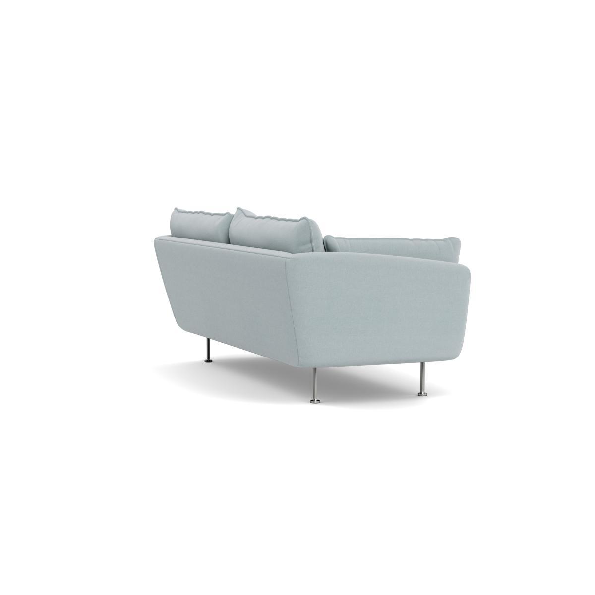 Heal's Allora 3 Seater Sofa Brushed Cotton Mist Black Feet - Heal's UK Furniture – image 4