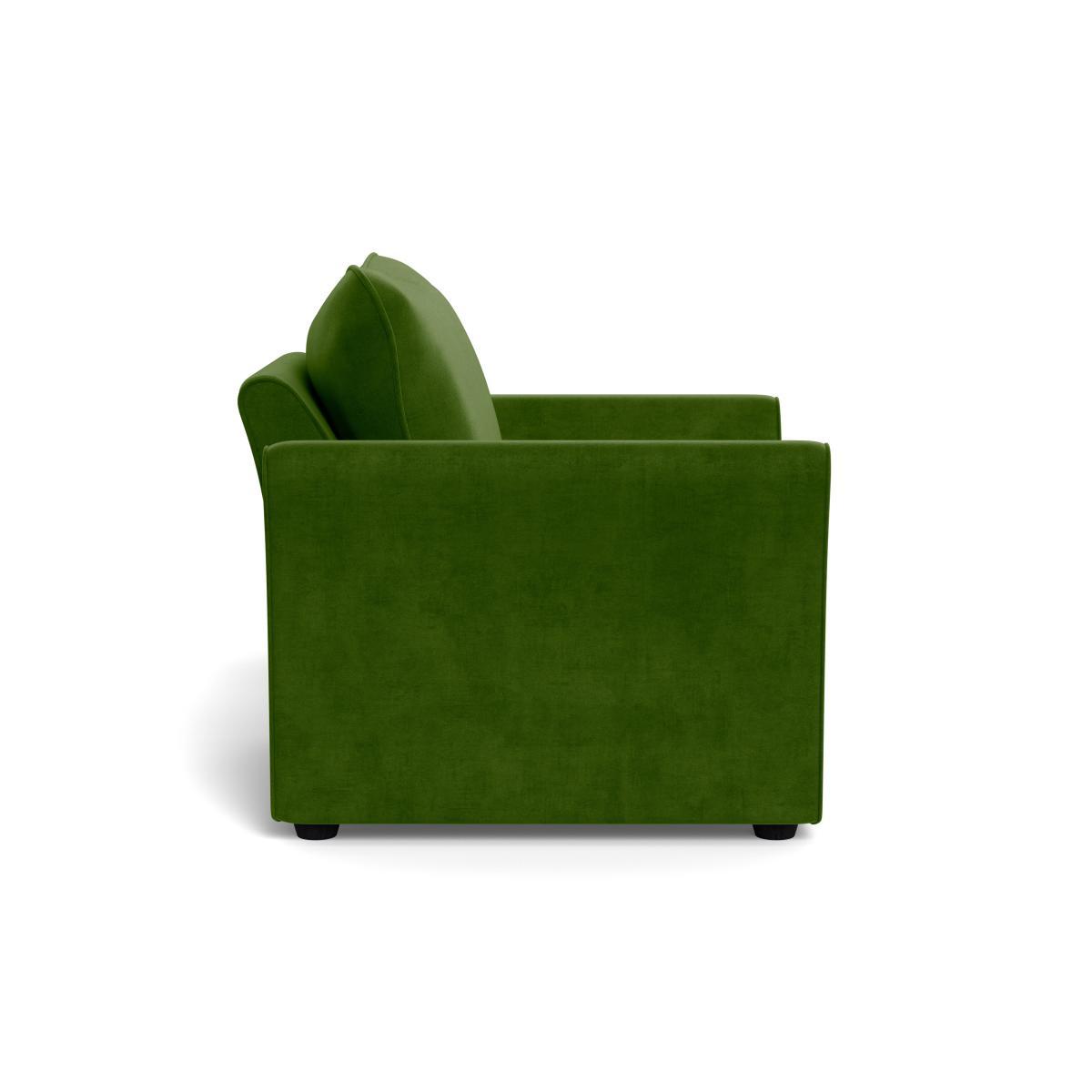 Heal's Tailor Armchair Smart Luxe Velvet Grass Black Feet - Heal's UK Furniture – image 3