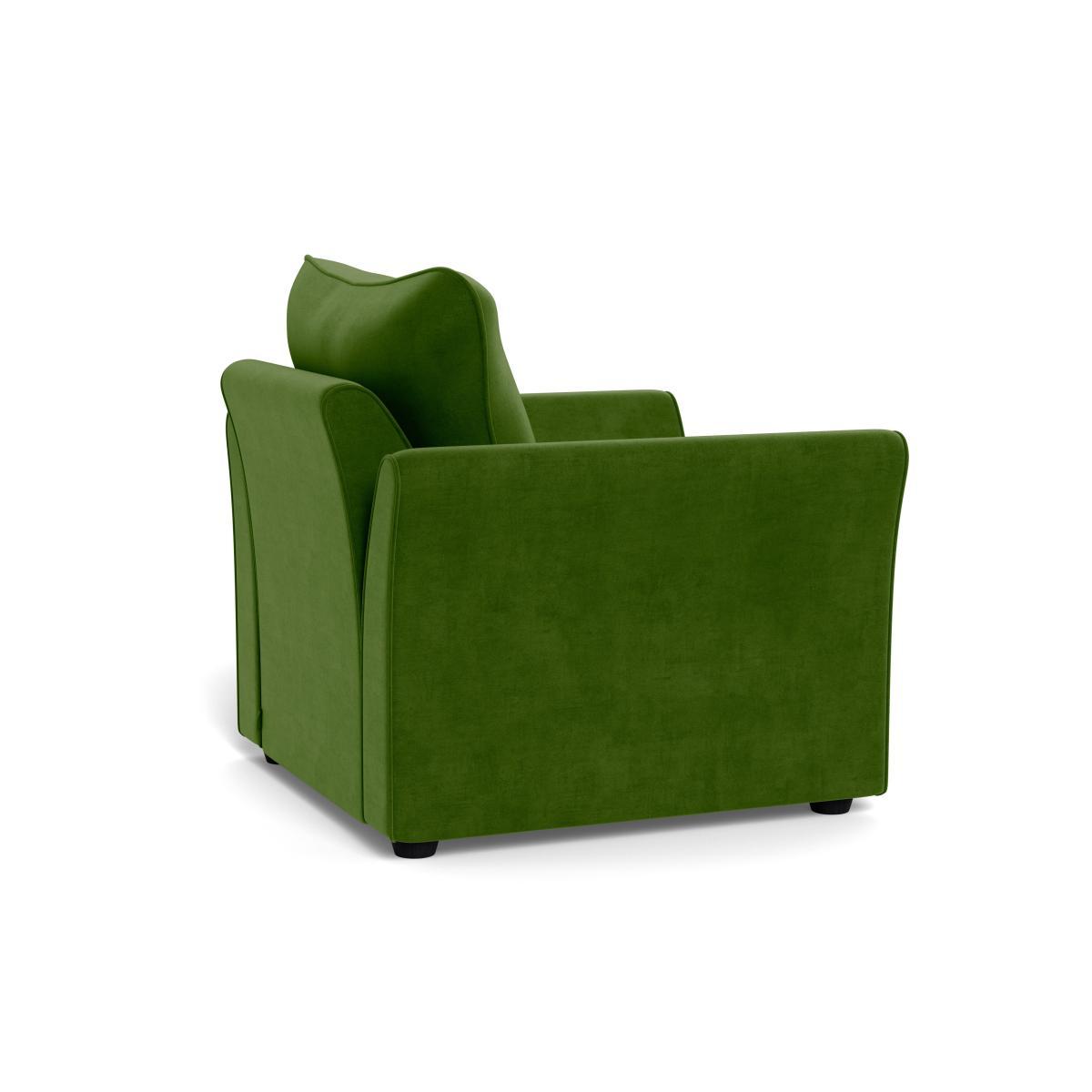 Heal's Tailor Armchair Smart Luxe Velvet Grass Black Feet - Heal's UK Furniture – image 4