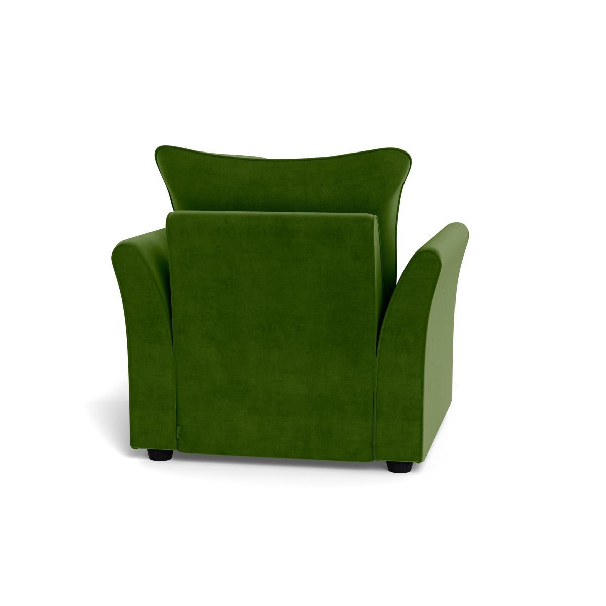 Heal's Tailor Armchair Smart Luxe Velvet Grass Black Feet - Heal's UK Furniture – image 5