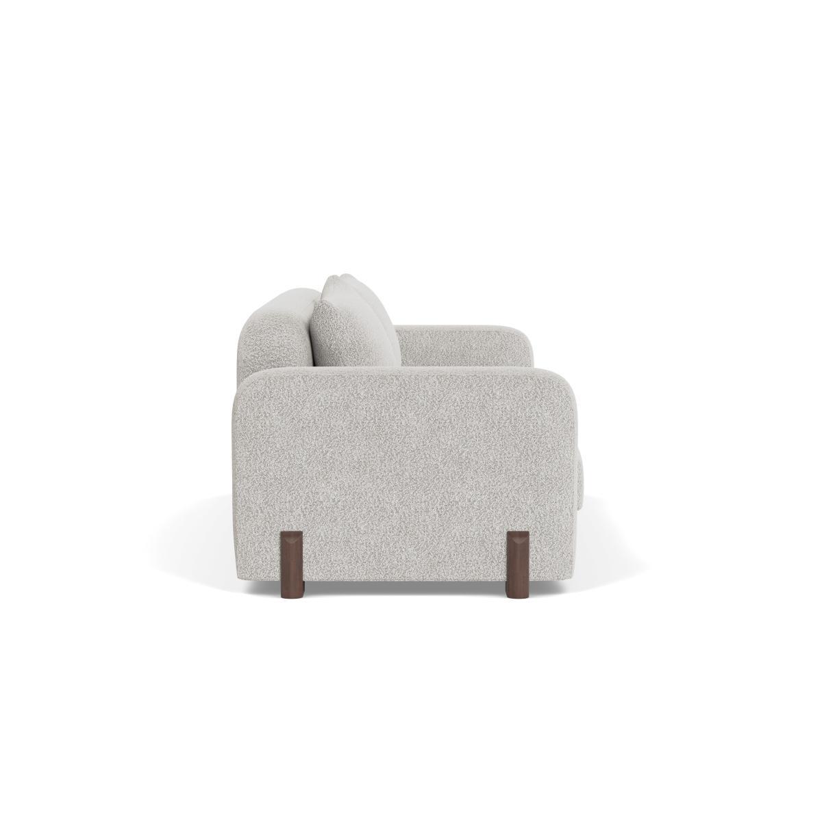 Heal's Nuvola 4 Seater Sofa Boucle Steel Walnut Stained Oak Feet - Heal's UK Furniture – image 3