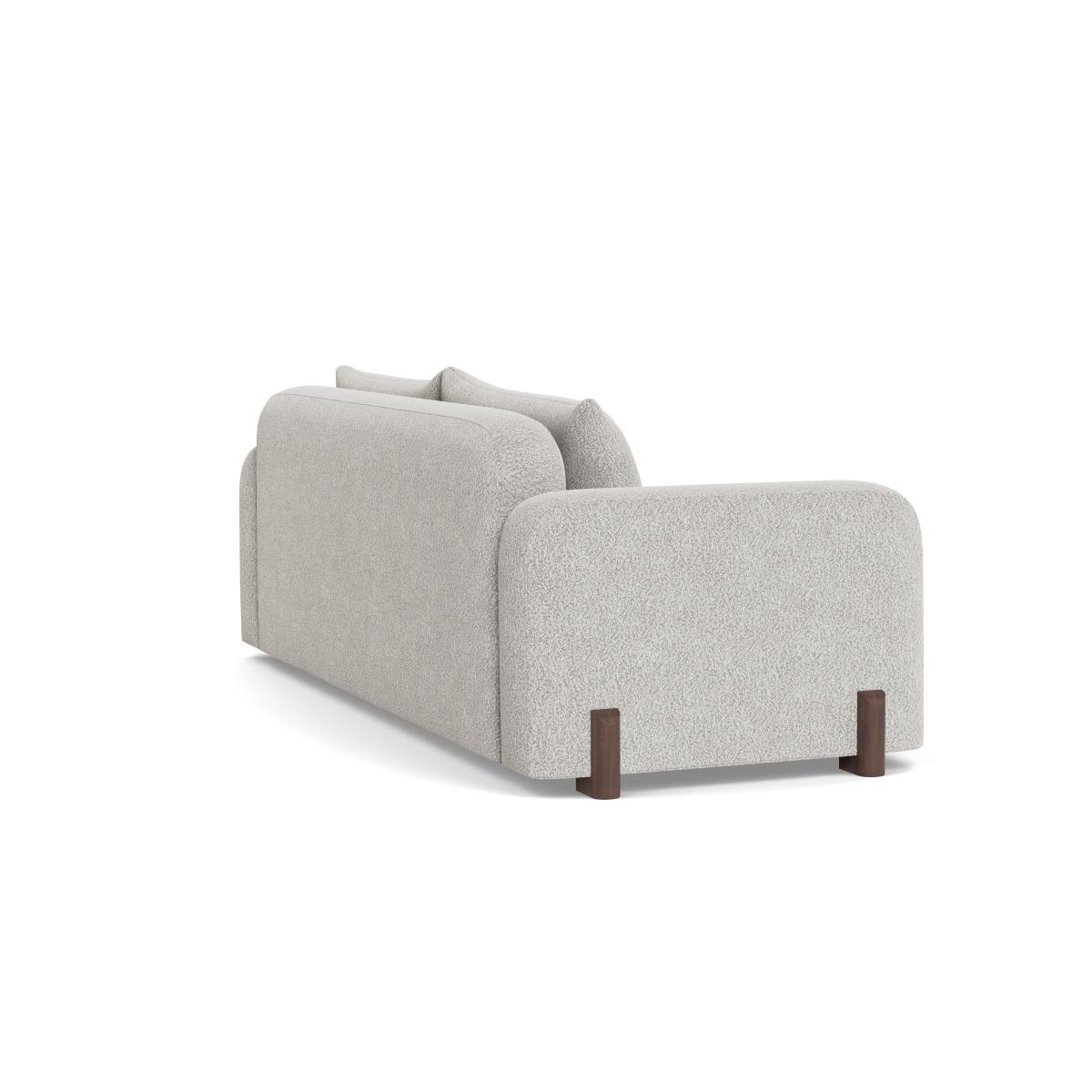 Heal's Nuvola 4 Seater Sofa Boucle Steel Walnut Stained Oak Feet - Heal's UK Furniture – image 4