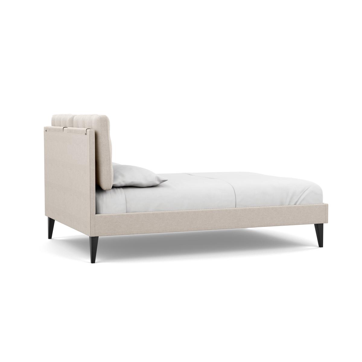 Heal's Mistral Double Bed Texture Limestone Black Feet - Heal's UK Bedroom Furniture – image 5