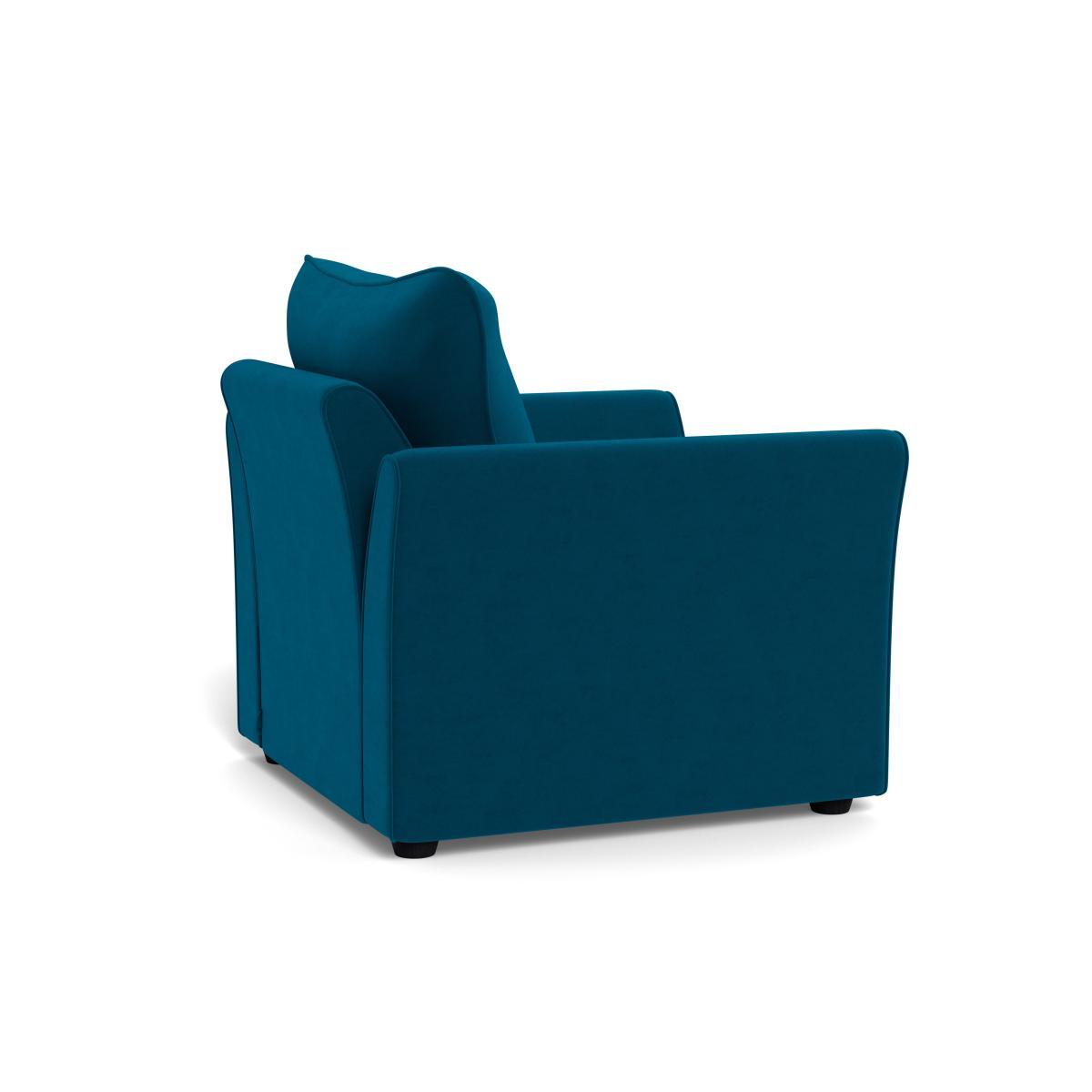 Heal's Tailor Armchair Velvet Teal Black Feet - Heal's UK Furniture – image 4
