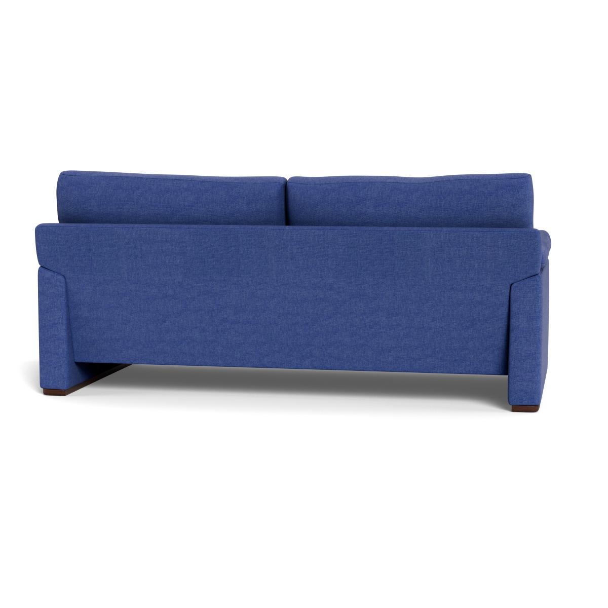 Heal's Paris II 3 Seater Sofa Brushed Cotton Cobalt Walnut Feet - Heal's UK Furniture – image 5