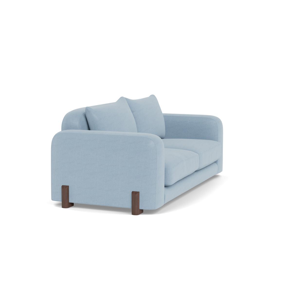 Heal's Nuvola 3 Seater Sofa Capelo LinenCotton Sea Shanty Walnut Stained Oak Feet - Heal's UK Furniture – image 2