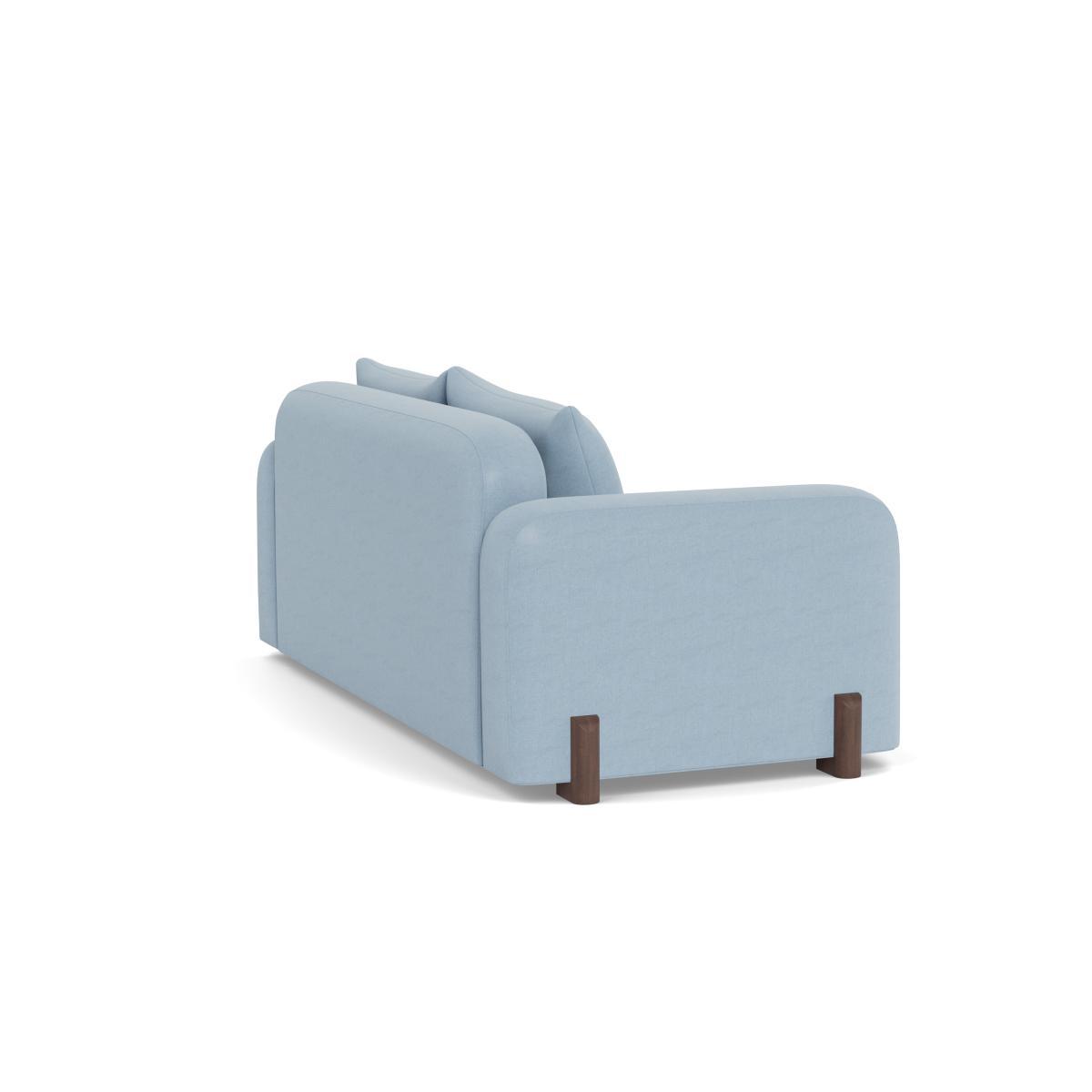 Heal's Nuvola 3 Seater Sofa Capelo LinenCotton Sea Shanty Walnut Stained Oak Feet - Heal's UK Furniture – image 4