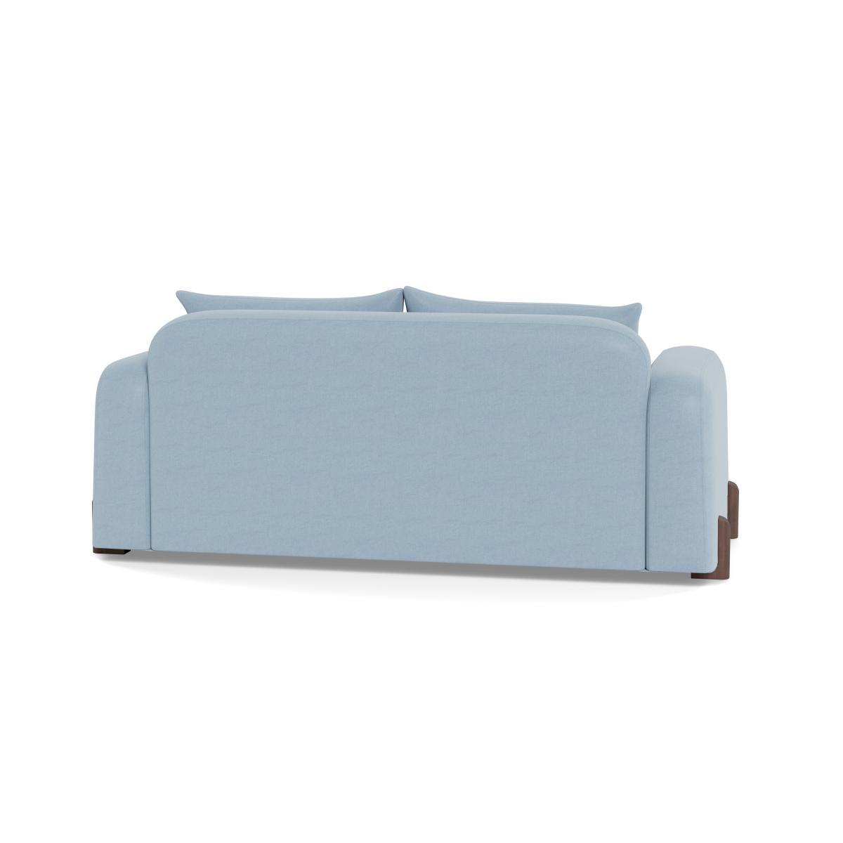 Heal's Nuvola 3 Seater Sofa Capelo LinenCotton Sea Shanty Walnut Stained Oak Feet - Heal's UK Furniture – image 5