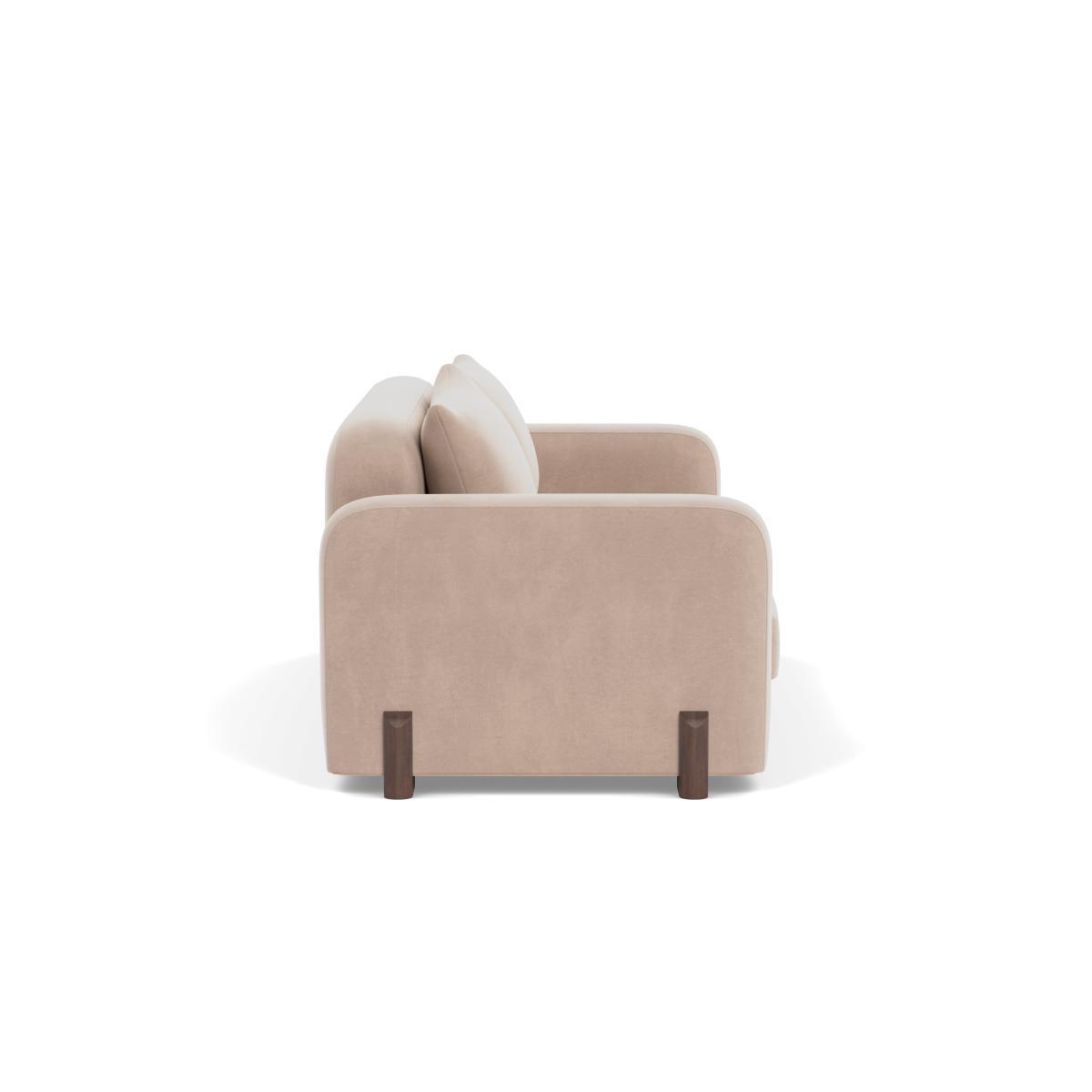Heal's Nuvola 3 Seater Sofa Smart Velvet Pebble Black Beech Feet - Heal's UK Furniture – image 3