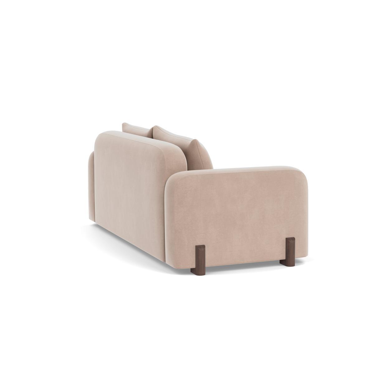 Heal's Nuvola 3 Seater Sofa Smart Velvet Pebble Black Beech Feet - Heal's UK Furniture – image 4