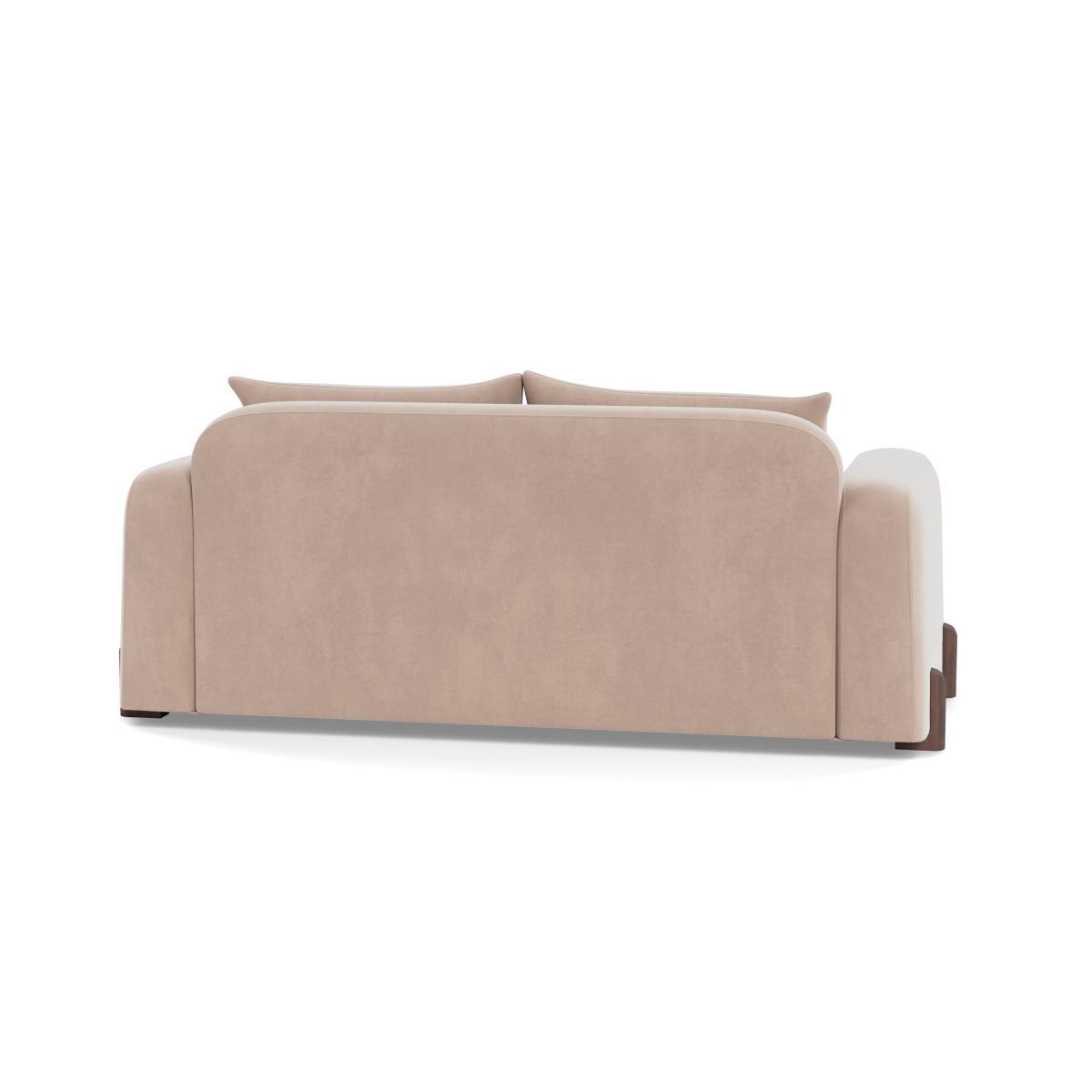 Heal's Nuvola 3 Seater Sofa Smart Velvet Pebble Black Beech Feet - Heal's UK Furniture – image 5