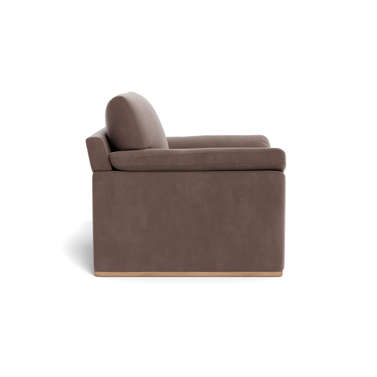 Heal's Paris II Armchair Smart Velvet Mouse Walnut Feet - Heal's UK Furniture – image 3