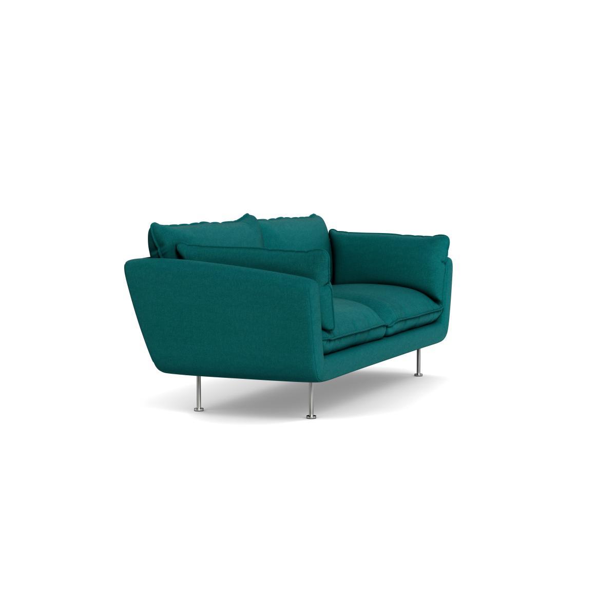 Heal's Allora 3 Seater Sofa Brushed Cotton Pine Stainless Steel Feet - Heal's UK Furniture – image 2