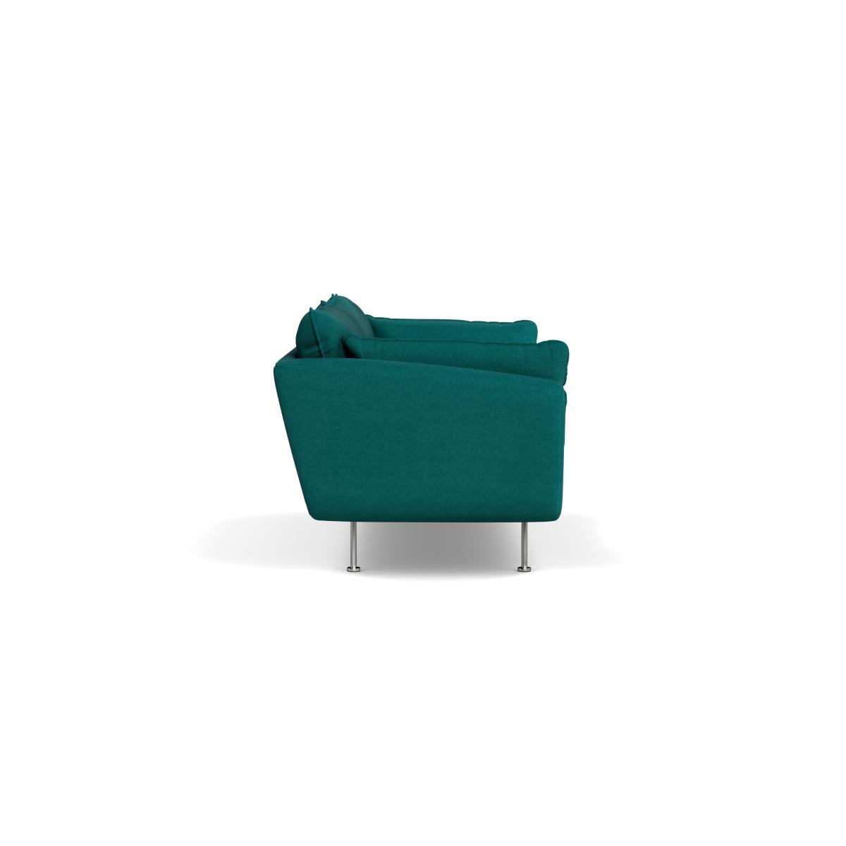 Heal's Allora 3 Seater Sofa Brushed Cotton Pine Stainless Steel Feet - Heal's UK Furniture – image 3