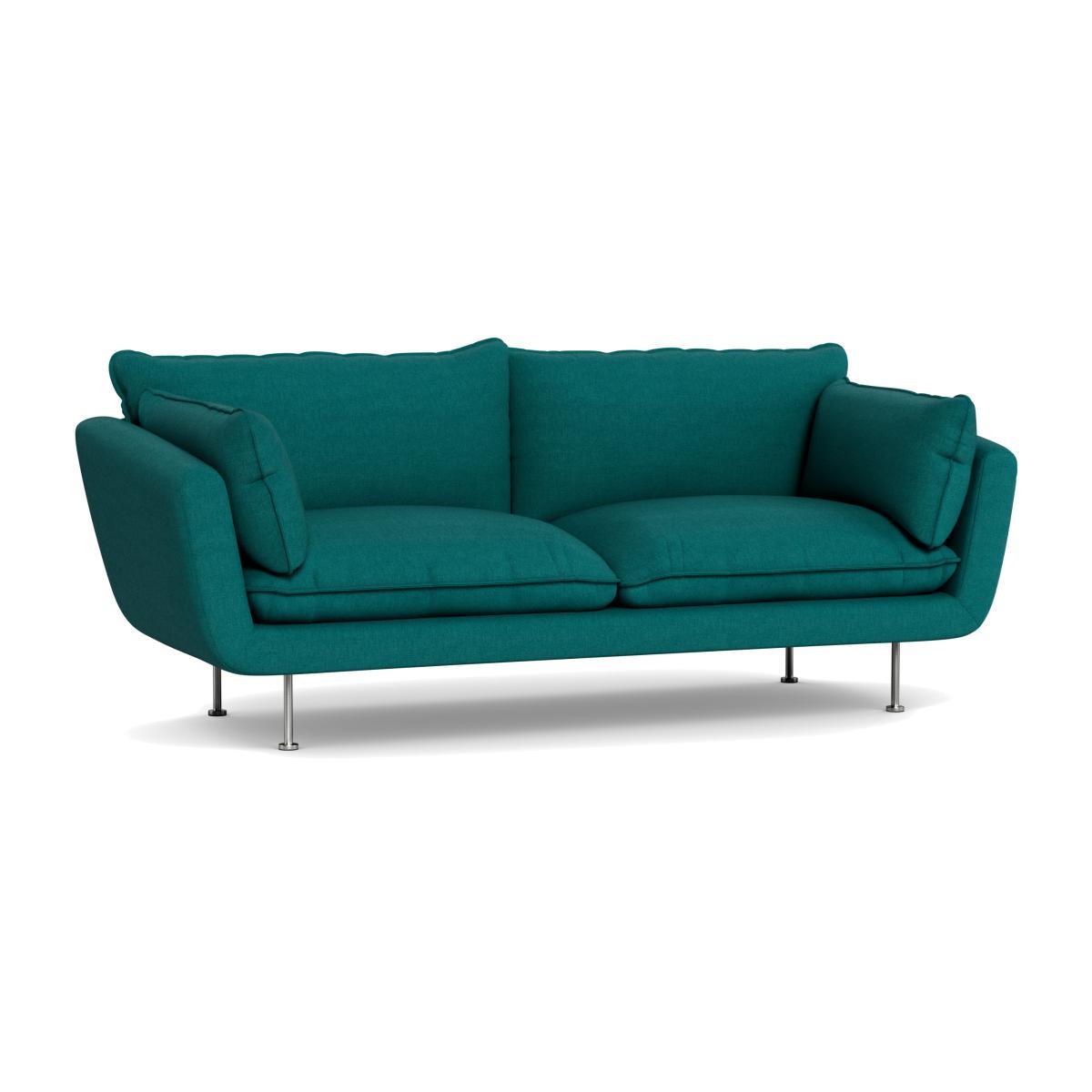 Heal's Allora 3 Seater Sofa Brushed Cotton Pine Stainless Steel Feet - Heal's UK Furniture – image 1