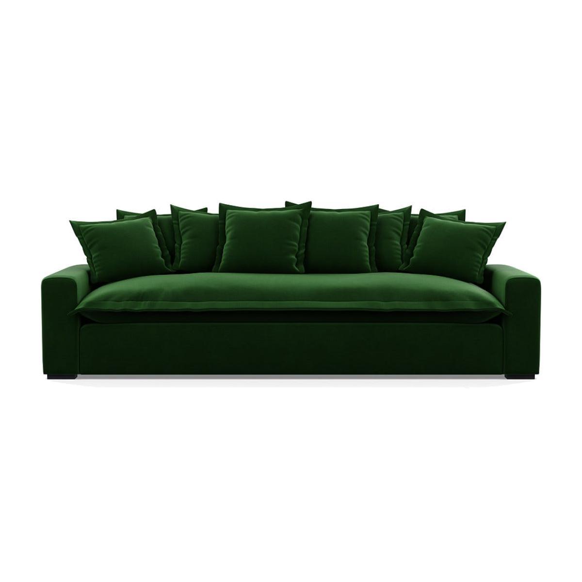 Heal's Brompton 5 Seater Sofa Smart Velvet Forest Black Feet - Heal's UK Furniture