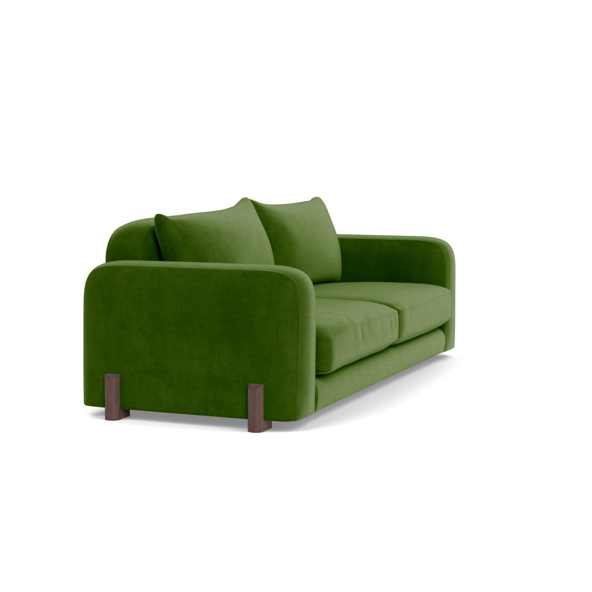 Heal's Nuvola 4 Seater Sofa Smart Luxe Velvet Grass Natural Oak Feet - Heal's UK Furniture – image 2