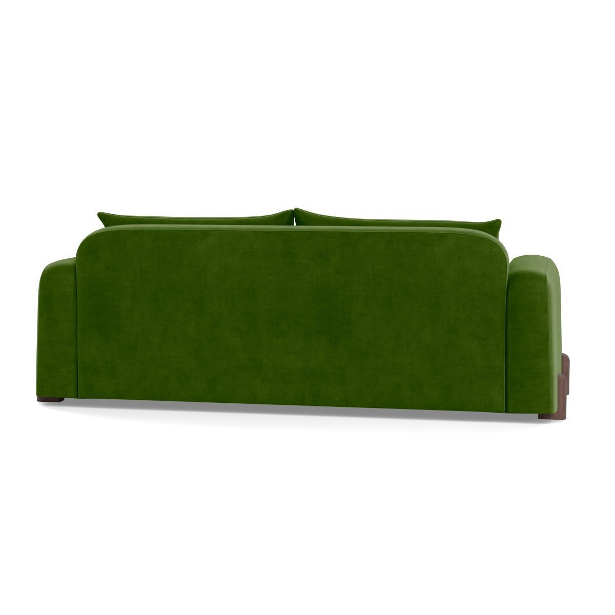 Heal's Nuvola 4 Seater Sofa Smart Luxe Velvet Grass Natural Oak Feet - Heal's UK Furniture – image 5