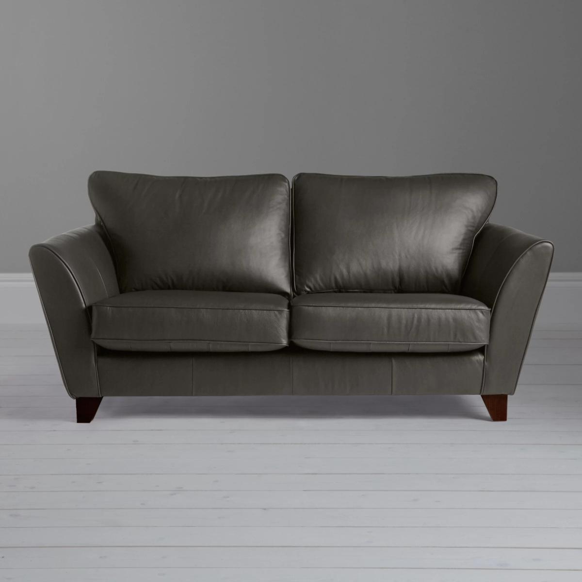 John Lewis & Partners Oslo Leather Medium 2 Seater Sofa, Dark Leg – image 2