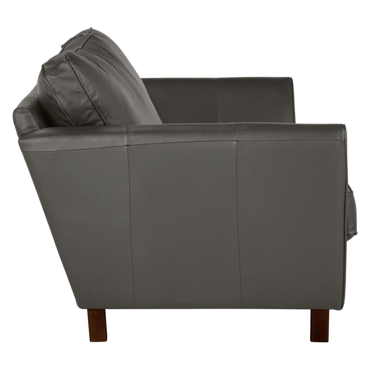John Lewis & Partners Oslo Leather Medium 2 Seater Sofa, Dark Leg – image 3