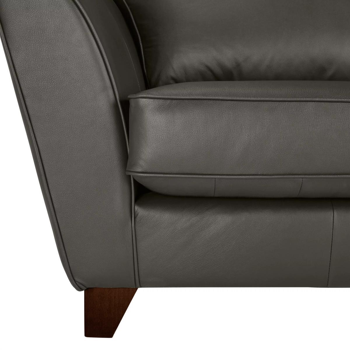 John Lewis & Partners Oslo Leather Medium 2 Seater Sofa, Dark Leg – image 6