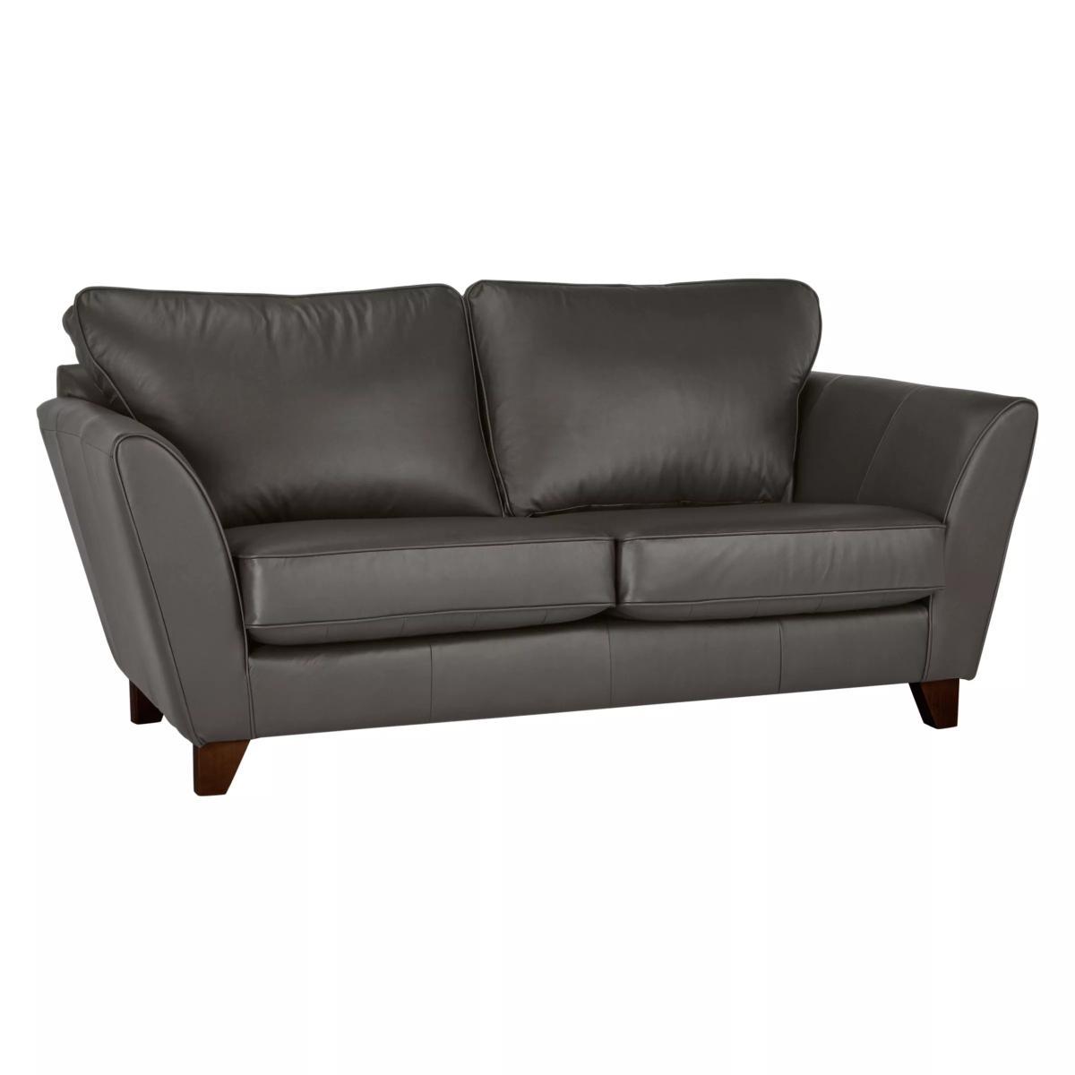 John Lewis & Partners Oslo Leather Medium 2 Seater Sofa, Dark Leg – image 7