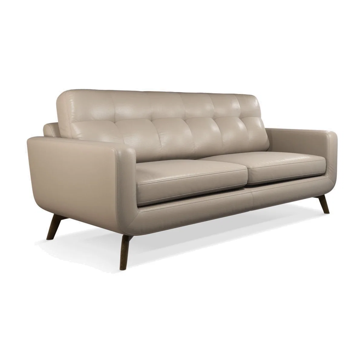 John Lewis & Partners Barbican Grand 4 Seater Leather Sofa, Dark Leg – image 1