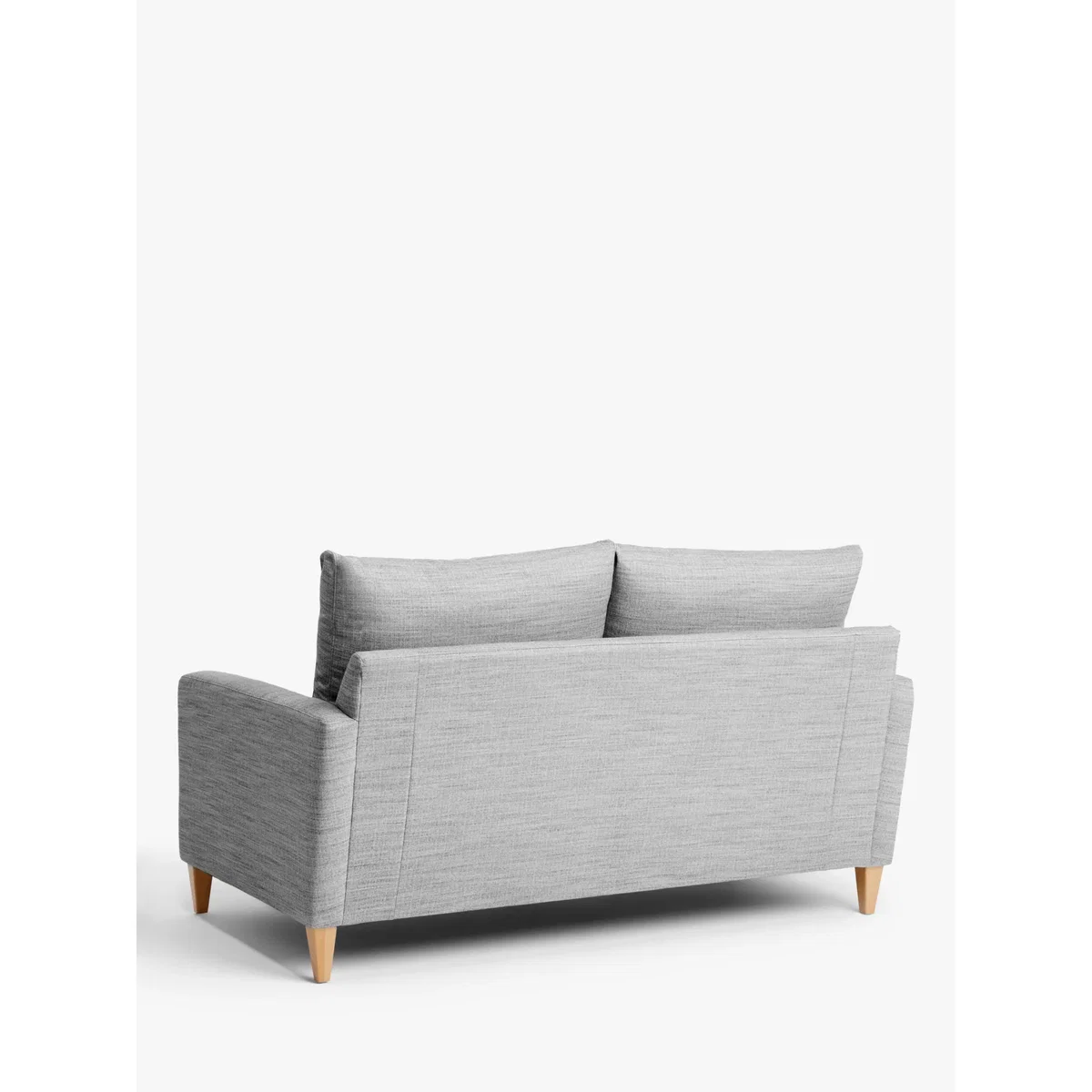 John Lewis & Partners Bailey High Back Medium 2 Seater Sofa, Dark Leg, Hatton Steel – image 3