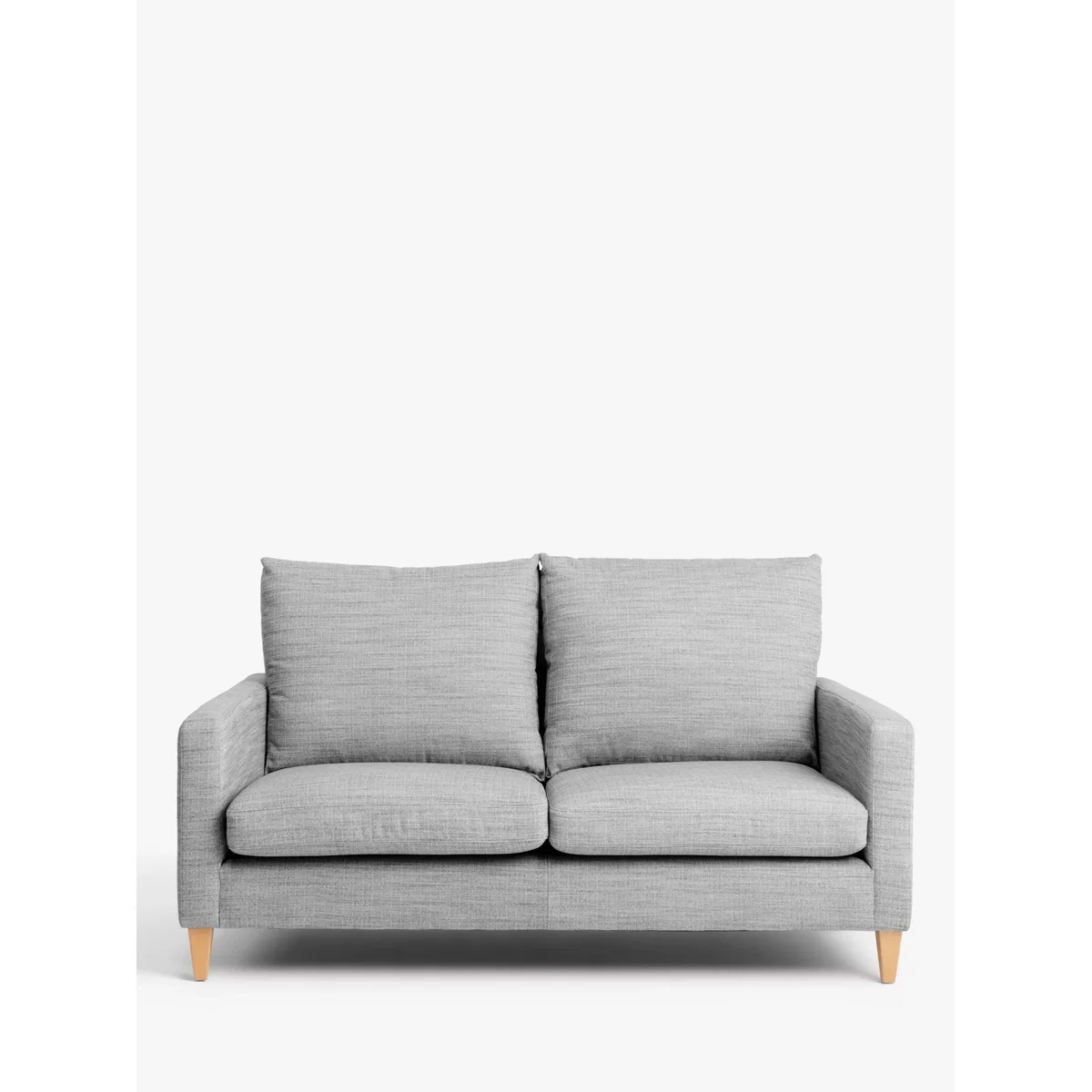 John Lewis & Partners Bailey High Back Medium 2 Seater Sofa, Dark Leg, Hatton Steel – image 4