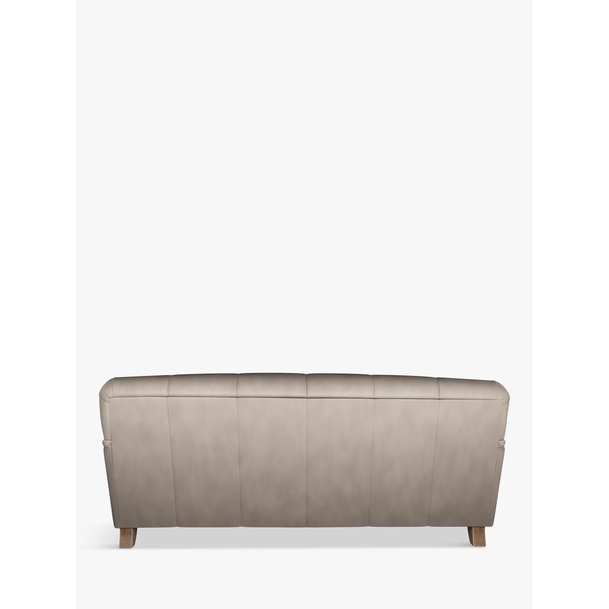 John Lewis & Partners Harrogate High Back Large 3 Seater Leather Sofa, Dark Leg – image 3