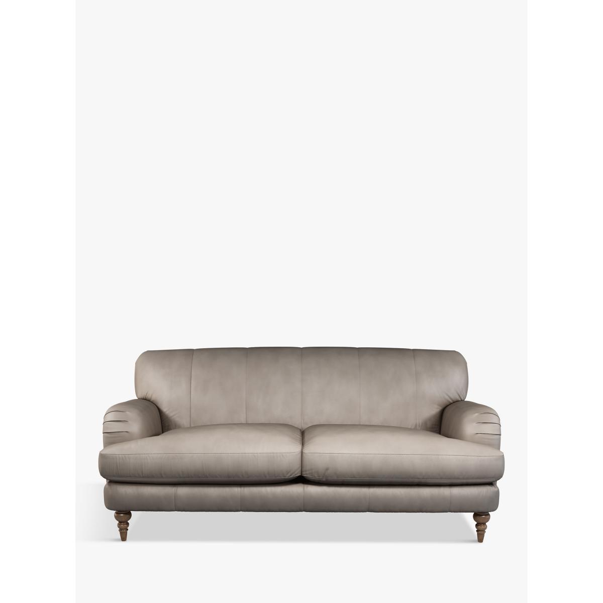 John Lewis & Partners Harrogate High Back Large 3 Seater Leather Sofa, Dark Leg – image 4