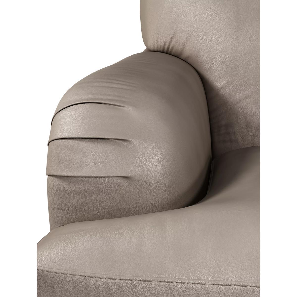 John Lewis & Partners Harrogate High Back Large 3 Seater Leather Sofa, Dark Leg – image 6
